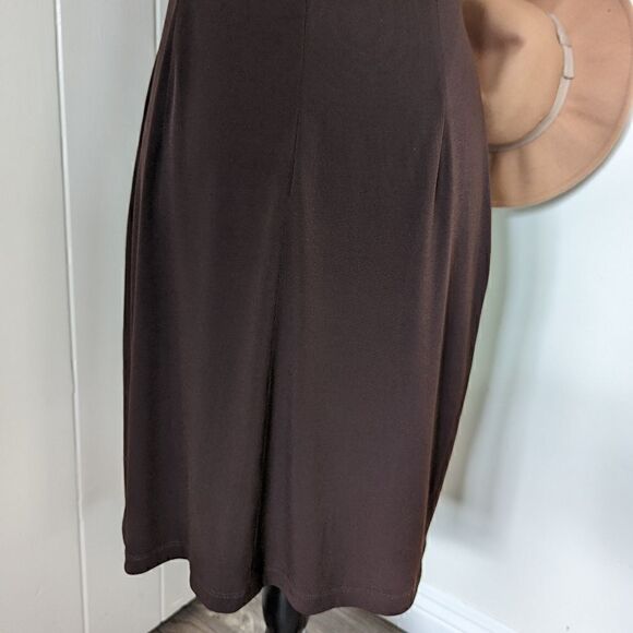 David Meister Criss-Cross Tortoiseshell Dress 8 Y2K Coquette Girl Whimsigoth - Picture 9 of 10